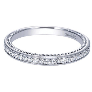 Gabriel 14 Karat Victorian Wedding Band WB8824W44JJ