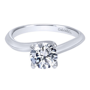 Gabriel 14 Karat Contemporary Engagement Ring ER10202W4JJJ