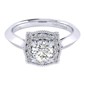 Gabriel 14 Karat Perfect Match Engagement Ring ER001B3AAW44JJ