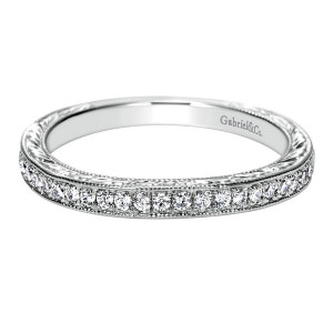 Gabriel 14 Karat Victorian Wedding Band WB8797W44JJ