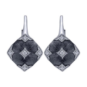 Gabriel Fashion Silver Mediterranean Leverback Earrings EG12196SV5JJ