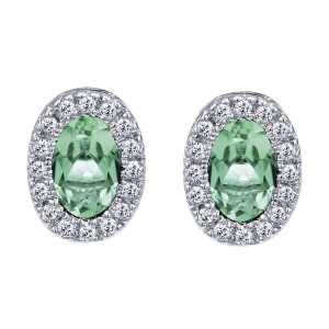Gabriel Fashion 14 Karat Lusso Color Stud Earrings EG9510W44EB