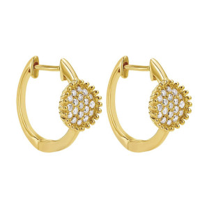 Gabriel Fashion 14 Karat Huggies Huggie Earrings EG12186Y45JJ