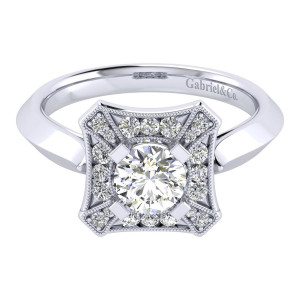 Gabriel 14 Karat Perfect Match Engagement Ring ER001B3AEW44JJ