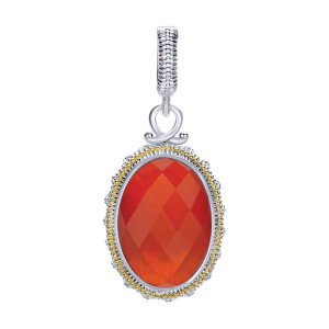 Gabriel Fashion Silver / 18 Karat Two-Tone Roman Pendant PT9358MYJXR