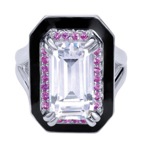 Gabriel Fashion Silver Art Nouveau Ladies' Ring LR50311E8SVJMC