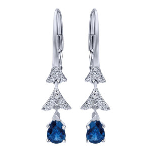 Gabriel Fashion 14 Karat Lusso Color Drop Earrings EG12207W45SA
