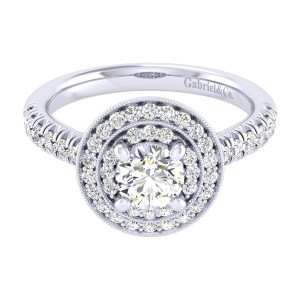 Gabriel 14 Karat Perfect Match Engagement Ring ER039B3AHW44JJ