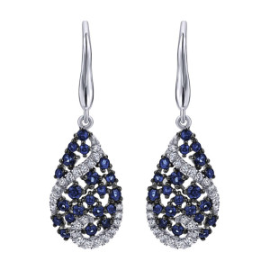 Gabriel Fashion 14 Karat Lusso Color Drop Earrings EG12615W45SA