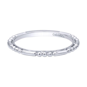Gabriel Fashion 14 Karat Stackable Stackable Ladies' Ring LR4909CW4JJJ