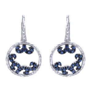 Gabriel Fashion Silver Byblos Leverback Earrings EG12534SVJSA