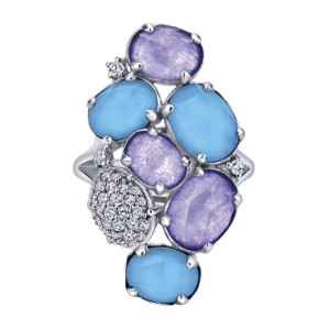 Gabriel Fashion Silver Byblos Ladies' Ring LR50592SVJMC