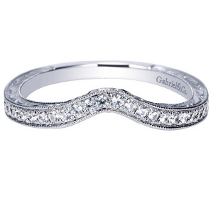 Gabriel 14 Karat Victorian Wedding Band WB8806W44JJ