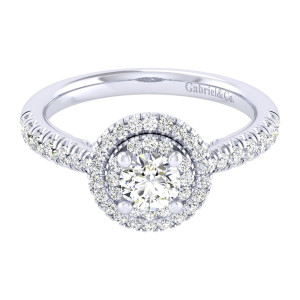 Gabriel 14 Karat Perfect Match Engagement Ring ER039A2AIW44JJ