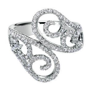 Gabriel Fashion 14 Karat Lace Ladies' Ring LR50039W44JJ