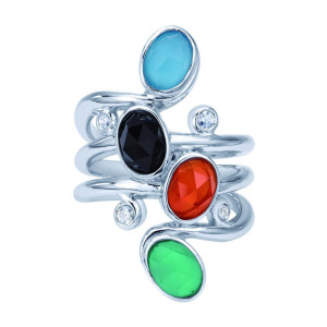 Gabriel Fashion Silver Byblos Ladies' Ring LR50356SVJMC