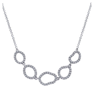 Gabriel Fashion 14 Karat Nature Chain Necklace NK4961W45JJ