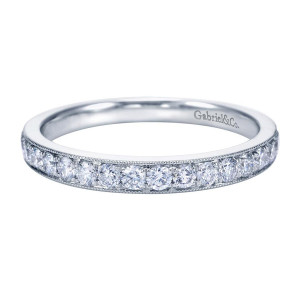 Gabriel 14 Karat Victorian Wedding Band WB7440W44JJ