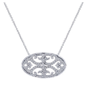 Gabriel Fashion 14 Karat Lace Chain Necklace NK4550W45JJ
