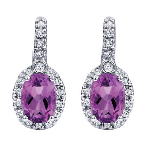 Gabriel Fashion 14 Karat Lusso Color Leverback Earrings EG9515W45AM