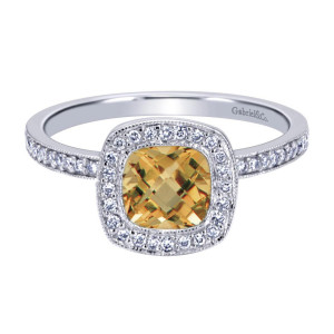 Gabriel Fashion 14 Karat Stackable Stackable Ladies' Ring LR4734W44CT