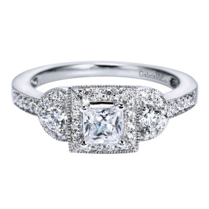 Gabriel 14 Karat Victorian Engagement Ring ER94031W44JJ