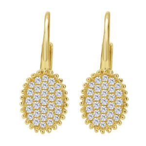 Gabriel Fashion 14 Karat Bombay Leverback Earrings EG12185Y45JJ