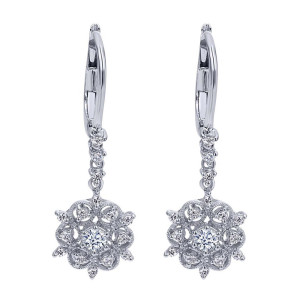 Gabriel Fashion 14 Karat Victorian Drop Earrings EG9388W44JJ