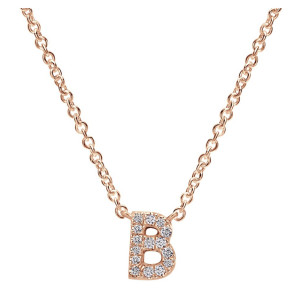 Gabriel Fashion 14 Karat Initial Initial Necklace NK4577B-K45JJ