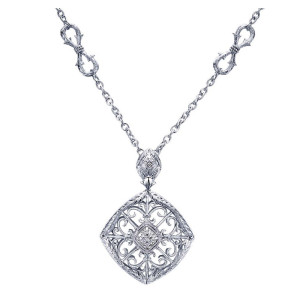 Gabriel Fashion Silver Mediterranean Necklace NK3411SV5JJ