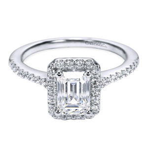 Gabriel 14 Karat Contemporary Engagement Ring ER5822W44JJ