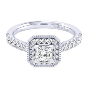 Gabriel 14 Karat Perfect Match Engagement Ring ER039A2ALW44JJ