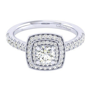 Gabriel 14 Karat Perfect Match Engagement Ring ER039A2AGW44JJ