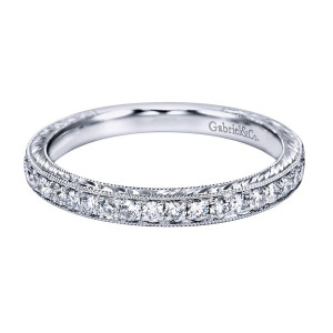 Gabriel 14 Karat Victorian Wedding Band WB7290W44JJ