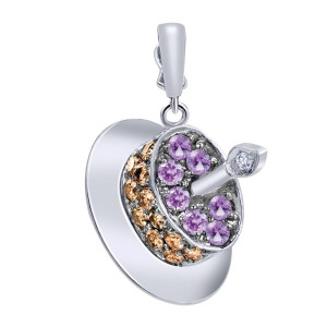 Gabriel Fashion 14 Karat Treasure Chests Charm Pendant PT830W44MC