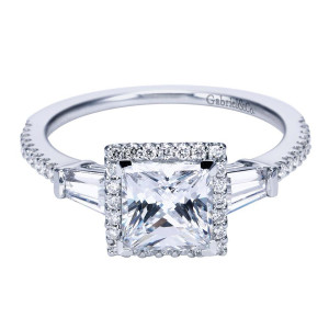 Gabriel 14 Karat Contemporary Engagement Ring ER7511W44JJ