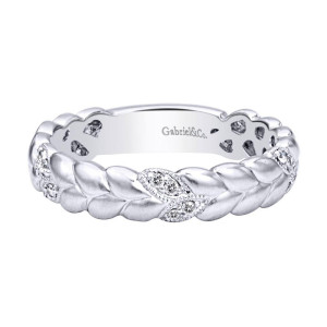 Gabriel Fashion 14 Karat Stackable Ladies' Ring LR4830W44JJ
