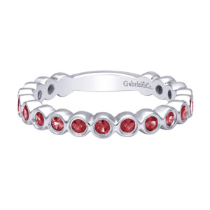 Gabriel Fashion 14 Karat Stackable Stackable Ladies' Ring LR4571W4JRA