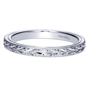 Gabriel 14 Karat Victorian Wedding Band WB8693W4JJJ