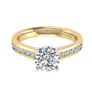 Gabriel 14 Karat Contemporary Engagement Ring ER8191M44JJ
