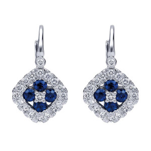 Gabriel Fashion 14 Karat Lusso Color Leverback Earrings EG12289W45SA