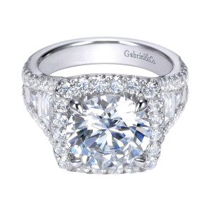 Gabriel 18 Karat Contemporary Engagement Ring ER11282W83JJ