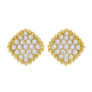 Gabriel Fashion 14 Karat Bombay Stud Earrings EG12184Y45JJ