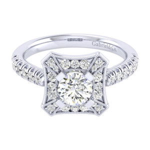 Gabriel 14 Karat Perfect Match Engagement Ring ER039B3AEW44JJ