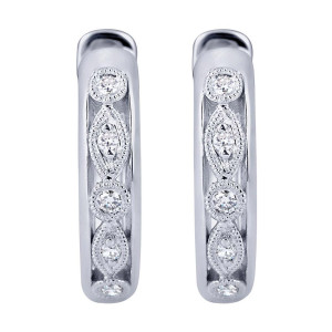 Gabriel Fashion Silver Huggies Huggie Earrings EG11116SV5JJ