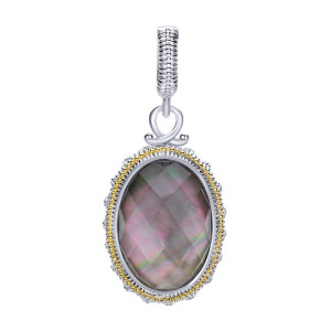 Gabriel Fashion Silver / 18 Karat Two-Tone Roman Pendant PT9358MYJXB