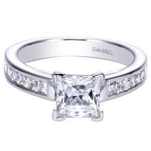 Gabriel 14 Karat Contemporary Engagement Ring ER7907W44JJ