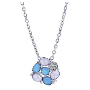 Gabriel Fashion Silver Byblos Necklace NK4806SVJMC
