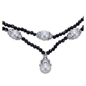 Gabriel Fashion Silver Mediterranean Necklace NK3400SVJMC