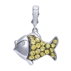 Gabriel Fashion 14 Karat Treasure Chests Charm Pendant PT810W44YS